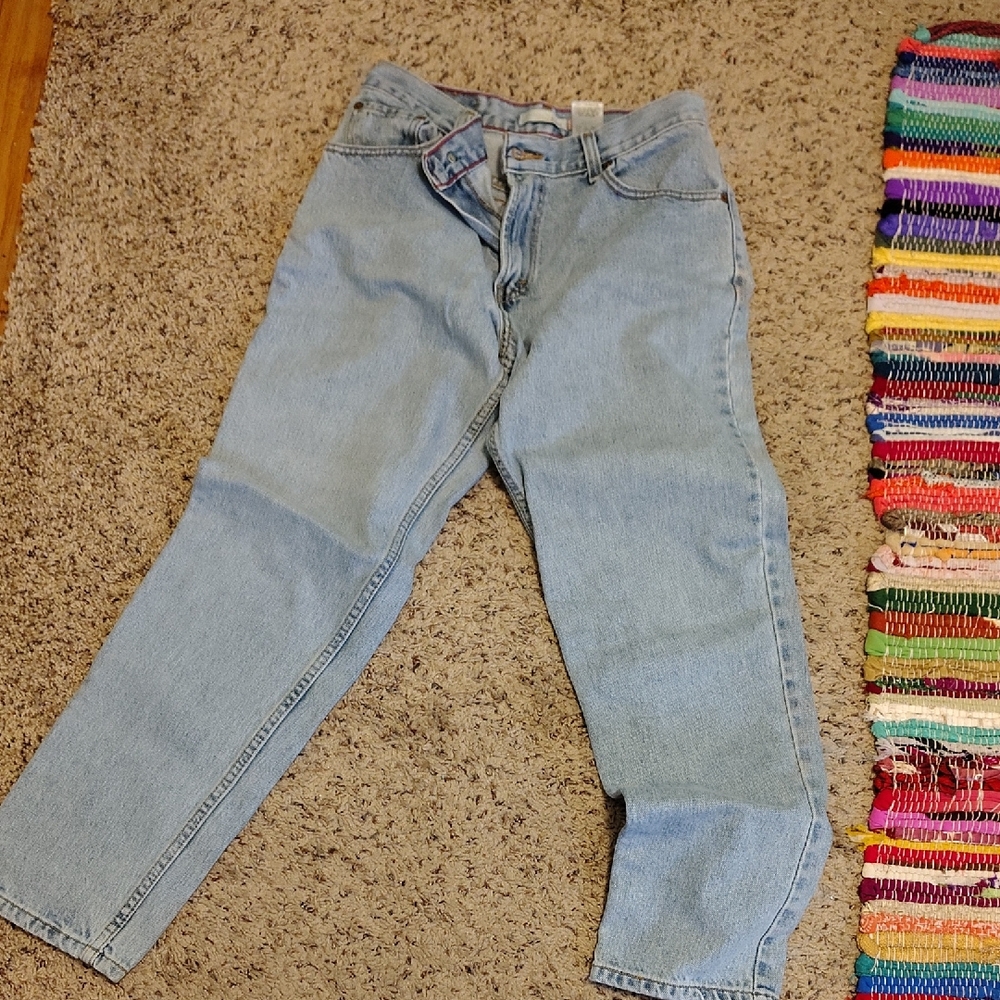 Levi's Relaxed Fit Denim Jeans with Red Stitching